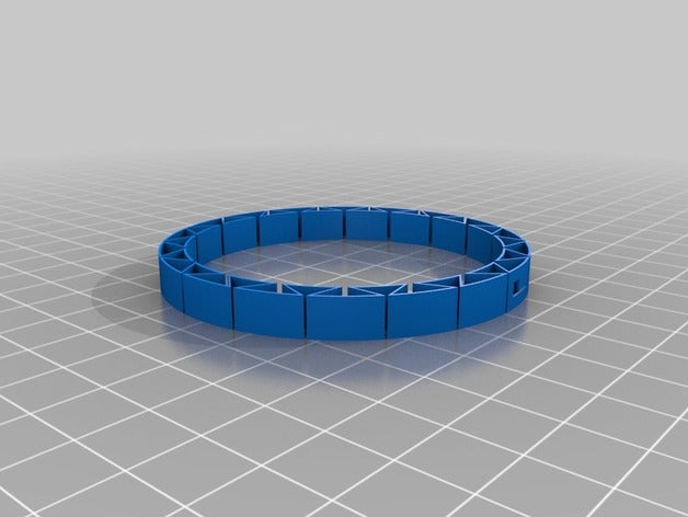 il mio flessibili su misura giglio bracciale bracciali 3D print model - Mito3D