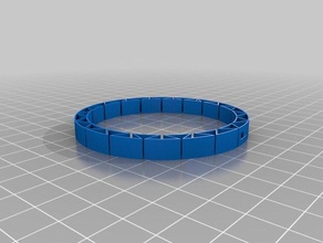 il mio flessibili su misura giglio bracciale bracciali 3d print model - Mito3D