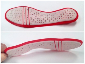 flexy-forma - sottopiede personalizzabile biologia podologo customizer piedi calzature salute l'assistenza sanitaria inserto solette openscad plantari parametrico podologia scarpa utile indossabile 3d print model - Mito3D