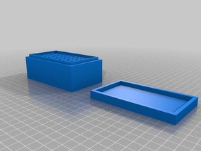 mon paramétrique personnalisé empilables munitions du couvercle de la boîte sport et loisirs une 3d print model - Mito3D