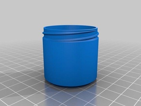 my customized container knurled lid wife containers jar salve 3d print model - Mito3D