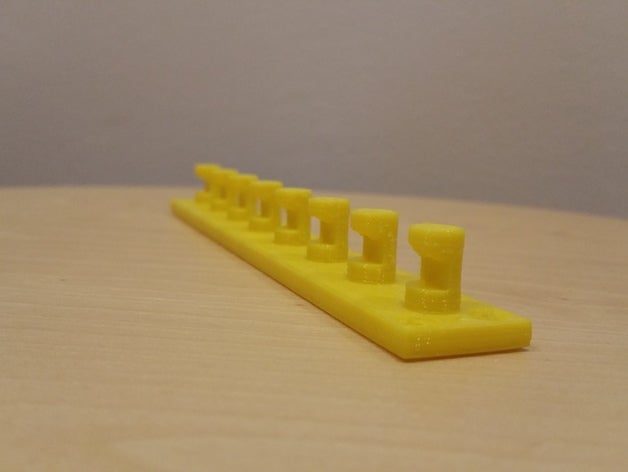 semplice portachiavi forniture di famiglia titolare le chiavi 3D print model - Mito3D