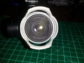 dji inspirar capa de lente ventilação hobby 3d print model - Mito3D