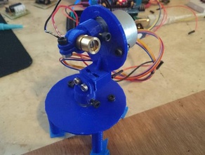 bare bones 28byj-48 gimbal robotica arduino 3d print model - Mito3D