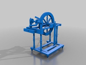molinello filatoio Wolle Spinnen Werkzeugmaschinen 3d-Drucker prusa mendel 3d print model - Mito3D