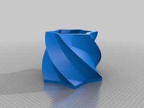 6 nokta yıldız vazo kaplar özelleştirilmiş 3d print model - Mito3D
