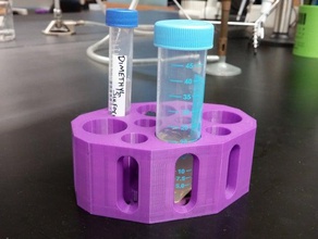 combinaison de 15 tube 50 ml rack nouvelle version la biologie laboratoire science 3d print model - Mito3D