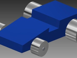 race car 3d printing axels body toy wheel 3d print model - Mito3D