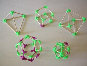 octaedro vertice matemática criado freecad a geometria da arquitetura sólido de platão poliedros 3d print model - Mito3D