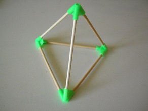 tetraedro vertice matemática criado freecad geode sólido de platão poliedros 3d print model - Mito3D