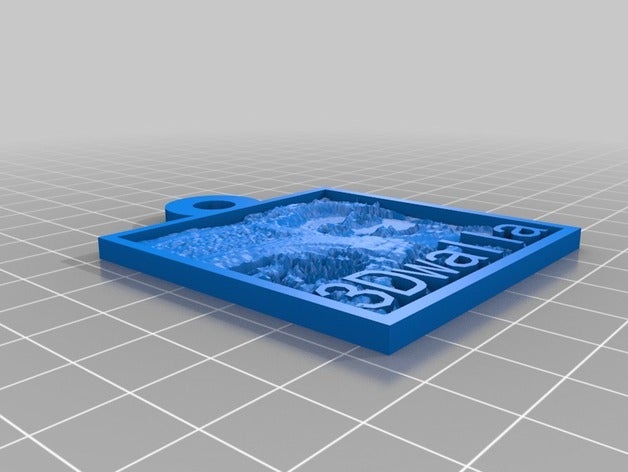 sud 2d art personnalisé 3D print model - Mito3D