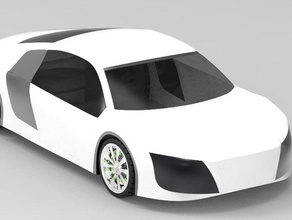 audi r8 car cool vehicle 3d print model - Mito3D