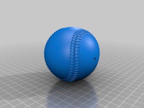 baseball La stampa 3d 3d print model - Mito3D