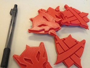 mtg khans dragons seige tokens toy & game accessories magic gathering 3d print model - Mito3D