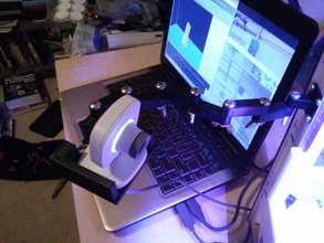 webcam mount microsoft xbox live vision camera 3d printer accessories 3d print model - Mito3D
