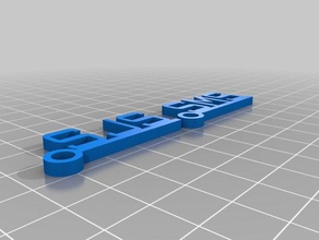 sjs sms-Schlüsselanhänger Schlüsselanhänger kundengebundene 3d print model - Mito3D