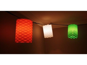 vintage parti ışıkları tarzı dekor ışıklar retro tiki lambaları 3d print model - Mito3D