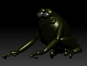 kurbağa gülümseyen heykeller 3d print model - Mito3D