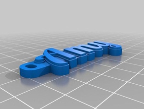 amy keychain organization customized 3d print model - Mito3D