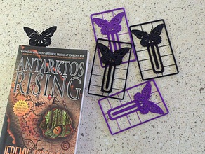 butterfly bookmark business card snapout 3d print model - Mito3D