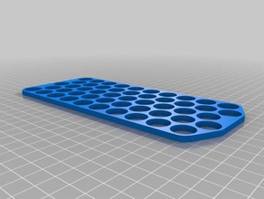 5 10 led plate 8 mm holes tool holders & boxes customized 3d print model - Mito3D