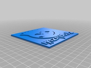 hazrdouz placca logo 3d print model - Mito3D