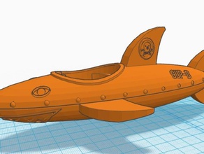 octonauts distância-b brinquedo brinquedos & games banheira escola de ensino fundamental makeitfloat octonaut ciência tubarão vapor haste tvy 3d print model - Mito3D