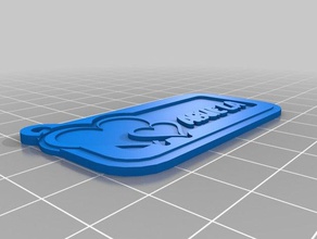 corazon abuela keychains customized 3d print model - Mito3D
