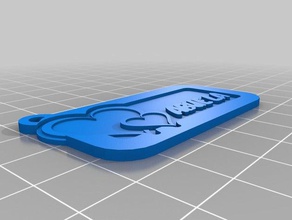 corazon abuela1 keychains customized 3d print model - Mito3D