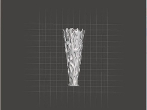 triskelion voronoi vase like roses math art 3d print model - Mito3D