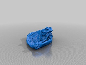disposal plastic shopping bag 3d scan via sense models 3d print model - Mito3D