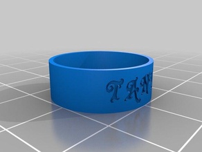 tanu ring rings customized 3d print model - Mito3D