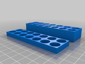 my customized parametric er type collet holder2 tool holders & boxes 3d print model - Mito3D