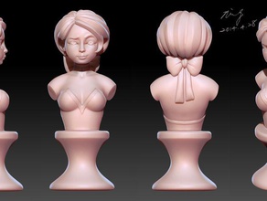 jeune fille sculptures 3d print model - Mito3D