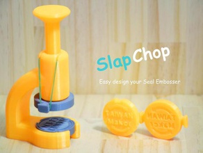 seal embosser - slap chop hand tools 3d print model - Mito3D