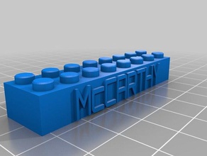 8x2 mccarthy inşaat oyuncaklar özelleştirilmiş 3d print model - Mito3D