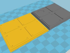 scifi terreno placas de metal jogos rpg telhas o 3d print model - Mito3D