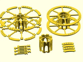yet another printable spool openscad reel 3d print model - Mito3D