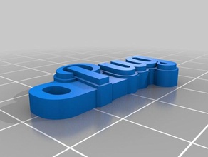 pug - gabriel organización personalizado 3d print model - Mito3D