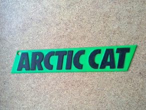 arctic cat logosu işaretler ve logolar 3d print model - Mito3D