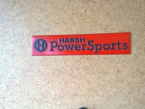 harte powersports-logo Schilder & logos 3d print model - Mito3D