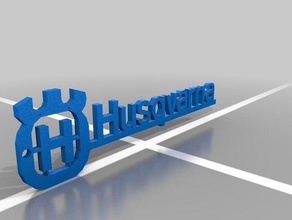 a husqvarna logotipo sinais e logotipos 3d print model - Mito3D