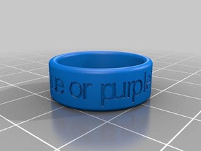 not my customized ring round edge rings 3d print model - Mito3D