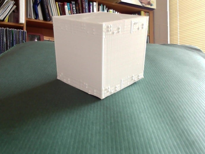 cubo braille etichette la matematica 3D print model - Mito3D