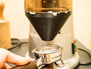 macap m4 coffee grinder doser mod 5 easy steps kitchen & dining espresso modification skewed funnel 3d print model - Mito3D