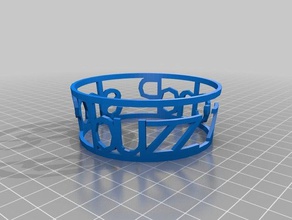 meine angepasste cup-ärmel-text-Symbole Küche und Esszimmer kundengebundene 3d print model - Mito3D