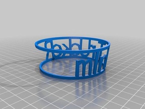 meine angepasste cup-ärmel-text-Symbole Küche und Esszimmer kundengebundene 3d print model - Mito3D