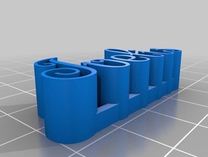 nameplate sculptures customized 3d print model - Mito3D