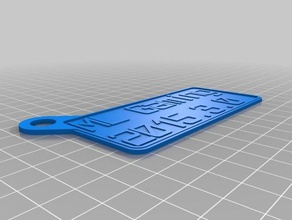cool key chain customized 3d print model - Mito3D