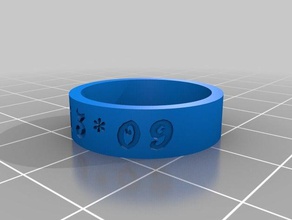 meine angepasste ring Ringe kundengebundene 3d print model - Mito3D